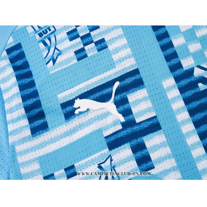 Chandal del Olympique Marsella 24-25 Manga Corta Azul - Pantalon Corto